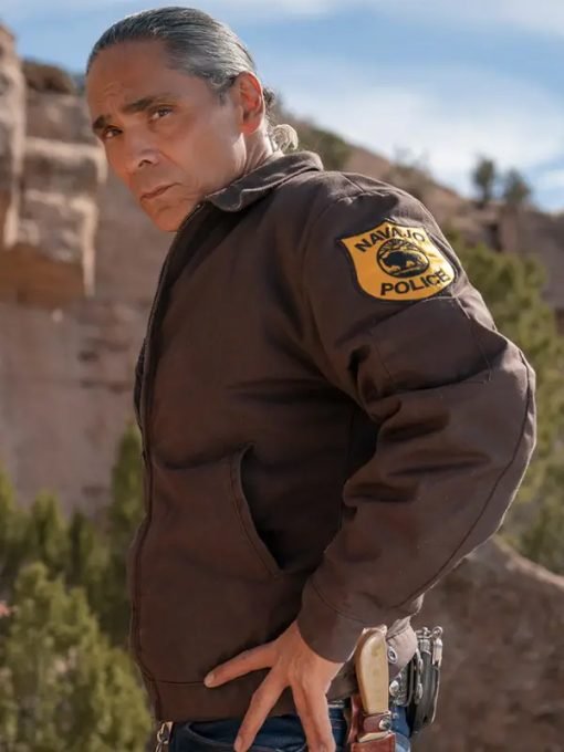 Dark Winds S01 Zahn McClarnon Brown Cotton Jacket