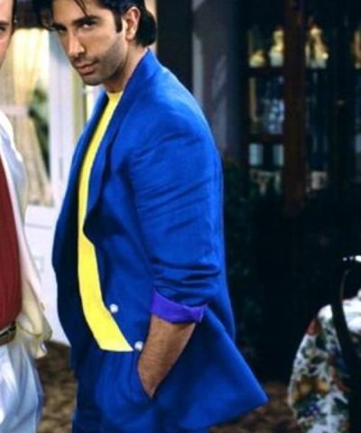 David Schwimmer Friends TV Series Blue Blazer