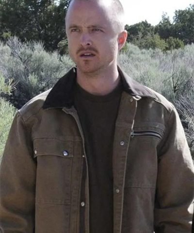 Aaron Paul Breaking Bad S04 Brown Jacket