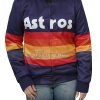 Kate Upton Multi Stripe Astros Blue Jacket