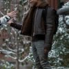 Power Book II Ghost S02 Michael Rainey Jr Brown Shearling Leather Jacket