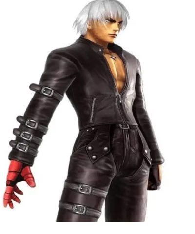 The King of Fighters 99 K Dash Black Leather Jacket