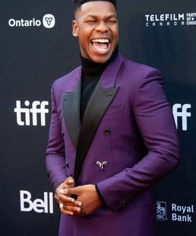 The Woman King John Boyega Event Night Purple Suit