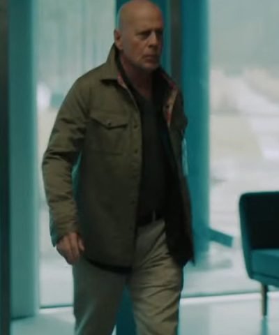 Wire Room 2022 Bruce Willis Brown Cotton Jacket