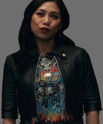 The Equalizer Liza Lapira Black Leather Jacket