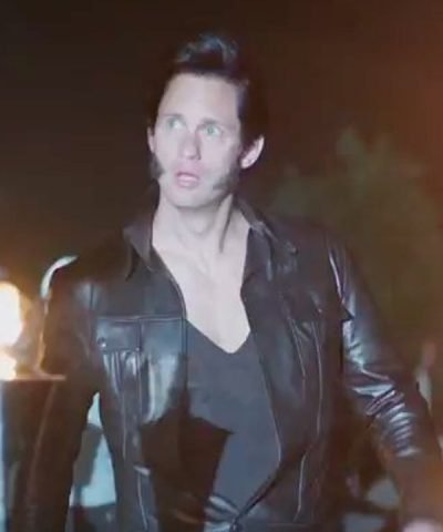 Big Little Lies S01 Alexander Skarsgård Black Leather Jacket