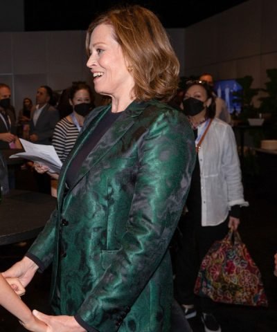 Avatar The Way of Water Sigourney Weaver Green Blazer