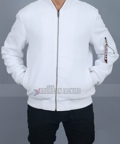 Tokyo Revengers Keisuke Baji White Bomber Jacket