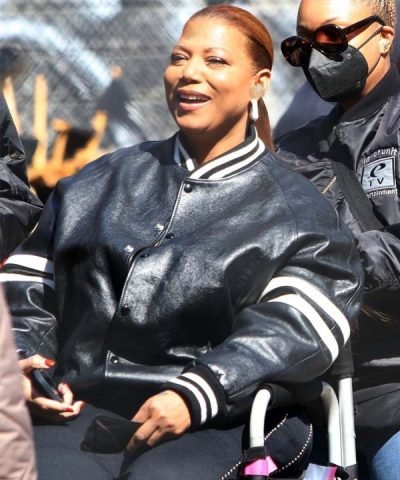 The Equalizer Queen Latifah Season 3 Black Bomber Leather Jacket