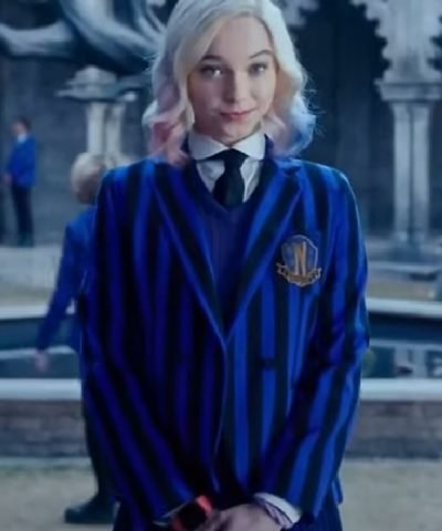 Wednesday 2022 Emma Myers Blue Blazer