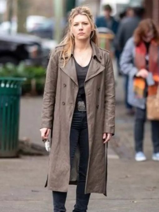 Big Sky Katheryn Winnick Brown Trench Coat