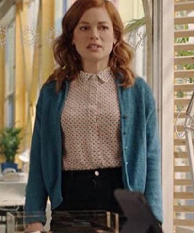 Zoey's Extraordinary Playlist 2020 Jane Levy Blue Wool Jacket