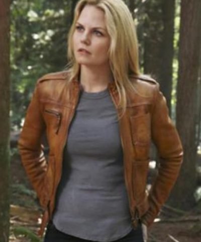 Once Upon A Time Emma Swan Brown Leather Jacket