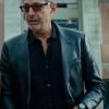 Ian Malcolm Jurassic World Dominion Jeff Goldblum Black Leather Blazer