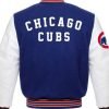 MLB Chicago Cubs Blue and White Wool Varsity Jacket