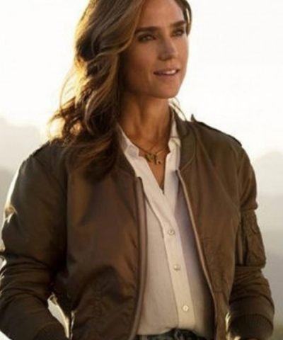 Top Gun Maverick Jennifer Connelly Brown Bomber Jacket