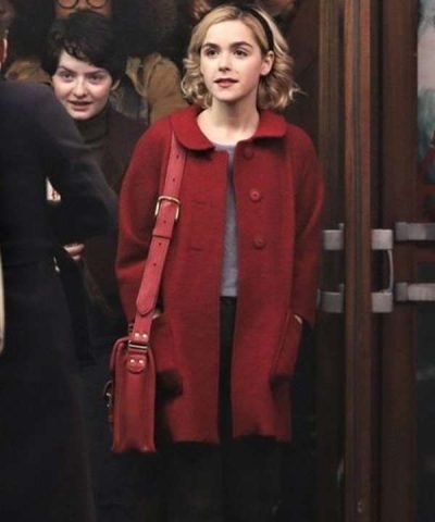 Kiernan Shipka Sabrina Spellman Chilling Adventures Of Sabrina Red Wool Coat