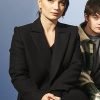 Flora And Son Eve Hewson Black Wool Coat