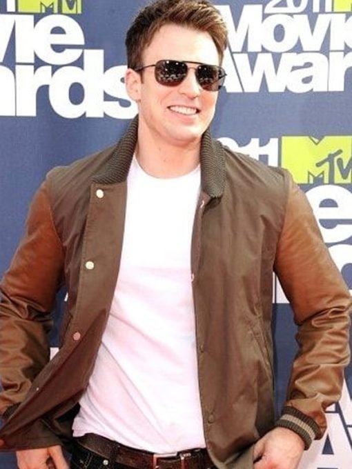 Chris Evans MTV Brown Jacket