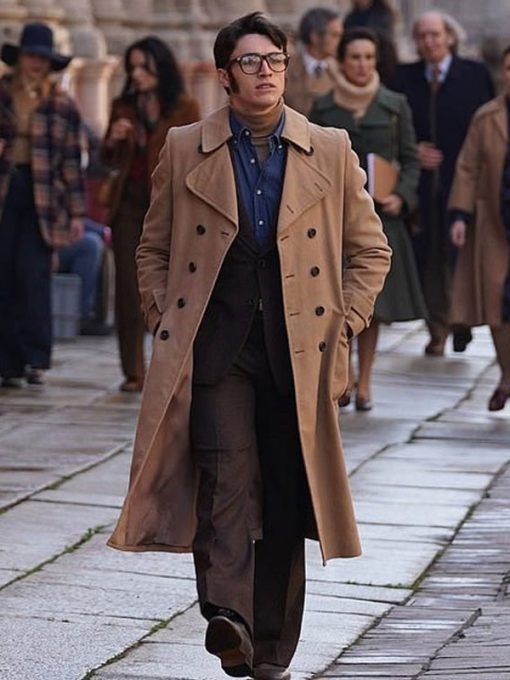 House of Gucci Adam Driver Brown Coat