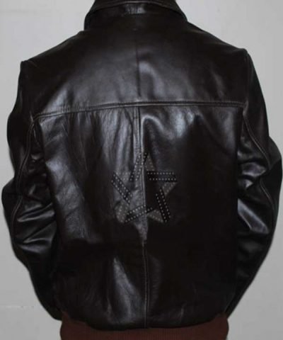 Mens Flight Black Leather Jacket