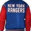 Men’s New York Rangers Full-Snap Blue Jacket