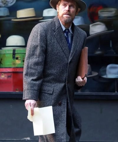 Willem Dafoe Motherless Brooklyn Grey Wool Coat