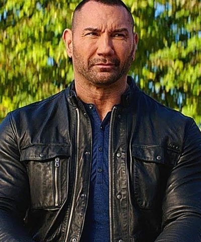 Dave Bautista My Spy JJ Black Leather Jacket