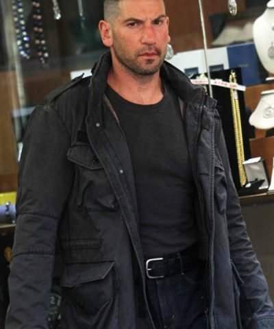 Jon Bernthal Frank Castle The Punisher Black Cotton Jacket