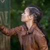 Christian Serratos The Walking Dead Biker Leather Jacket