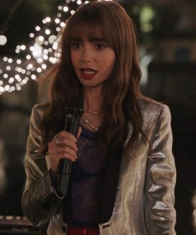 Emily Cooper Emily In Paris S03 Lily Collins Silver Blazer