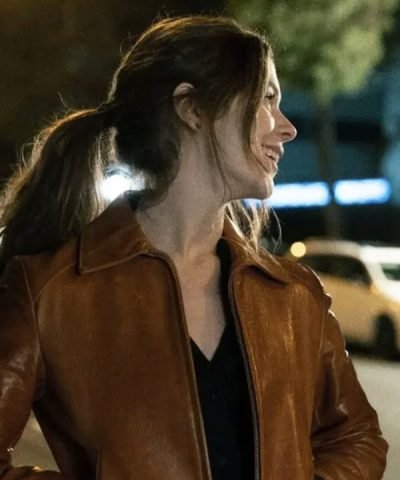 Irene In Love All Over Again (2023) Georgina Amoros Brown Leather Jacket