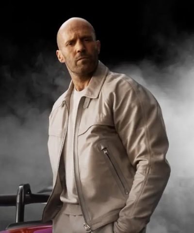 Deckard Shaw Fast X (2023) Jason Statham Off White Leather Jacket