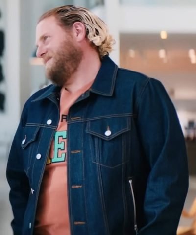 Ezra You People (2023) Jonah Hill Blue Denim Jacket