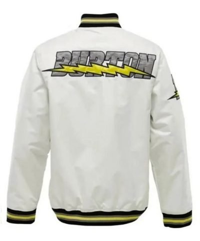 Men's Snowboard Burton White Varsity Jacket