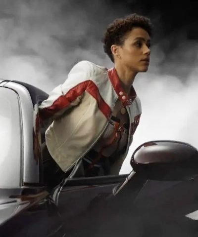 Ramsey Fast X (2023) Nathalie Emmanuel White Leather Jacket