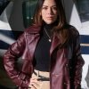 Janel Parrish Family History Mysteries Buried Past Coat