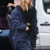 Suki Waterhouse Daisy Jones & The Six Blue Hooded Coat