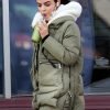 Lucy Hutton The Hating Game 2021 Lucy Hale Green Hooded Shearling Jacket