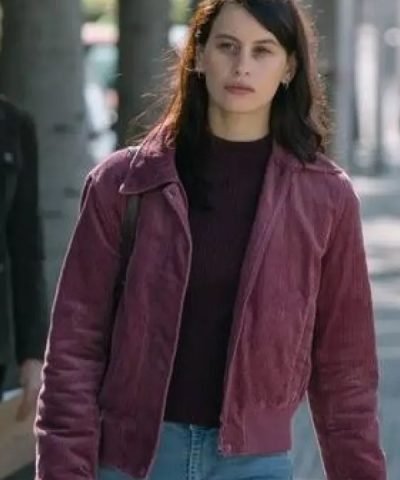 Miren The Snow Girl (2023) Milena Smit Purple Corduroy Jacket