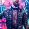 WWE Raw 2023 Seth Rollins Black Puffer Jacket