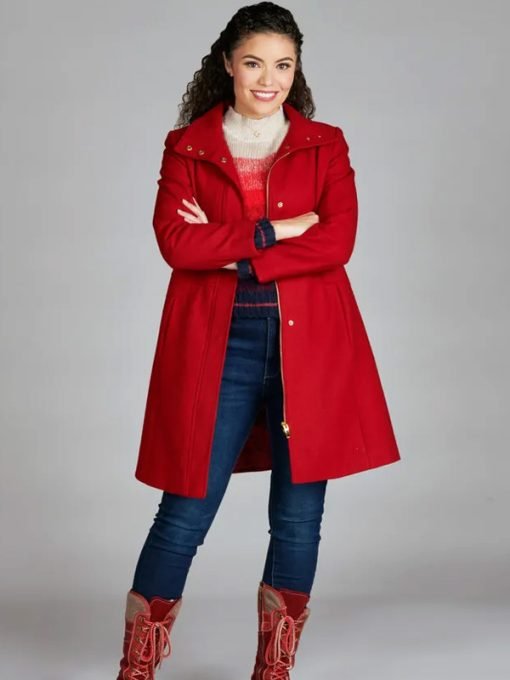 Olivia Welcome To Valentine (2023) Kathryn Davis Red Wool Coat