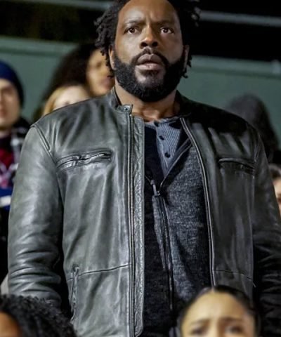 Chad L. Coleman All American Black Leather Jacket