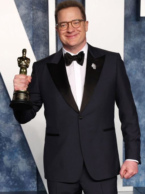 Brendan Fraser Oscar Awards Black Suit