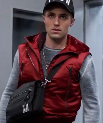 Jamie Tartt TV Series Ted Lasso Phil Dunster Red Hooded Vest