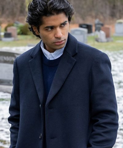 Teen Brady The Way Home (2023) Siddharth Blue Wool Coat