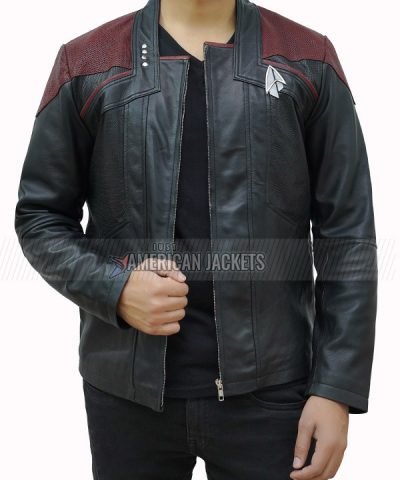 Captain Riker Star Trek Picard Black Leather Jacket