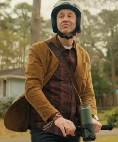 Dusty TV Series The Big Door Prize (2023) Chris O’Dowd Brown Blazer