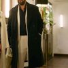 Nick Spitz Murder Mystery 2 (2023) Adam Sandler Black Wool Coat