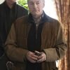 Peter Friedman Succession S02 Frank Vernon Brown Suede Leather Jacket